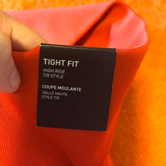 Adidas and Marimekko limited edition Aeroready orange high rise 7/8 leggings NWT - Picture 7 of 14